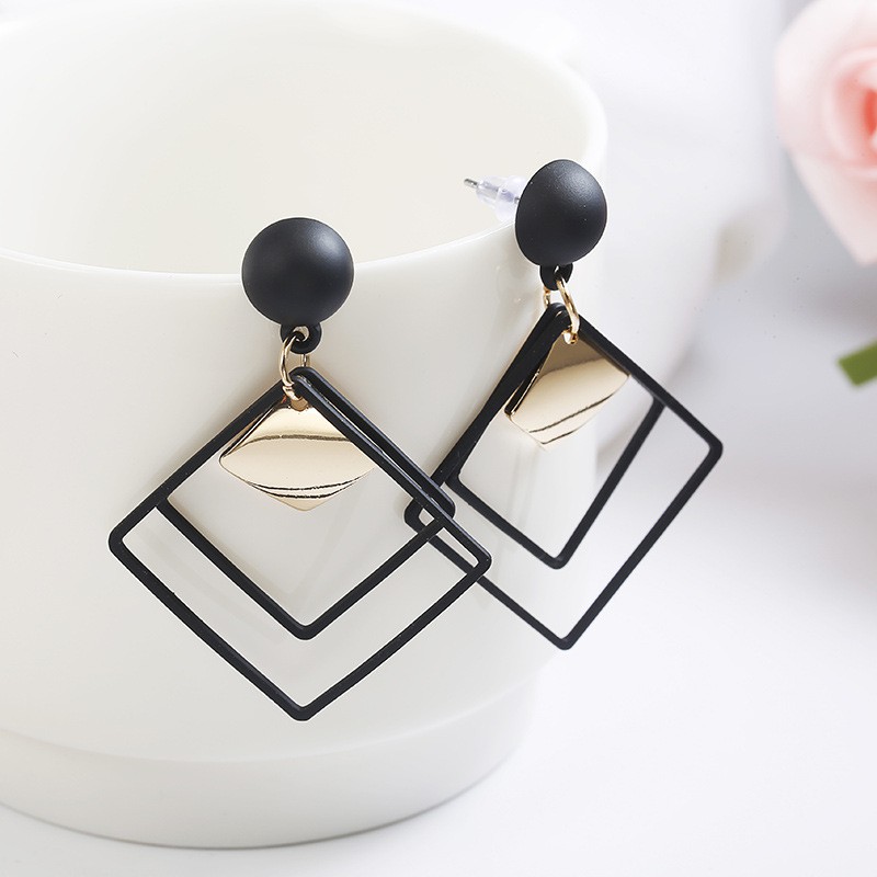 Geometry Diamond Korea Earrings