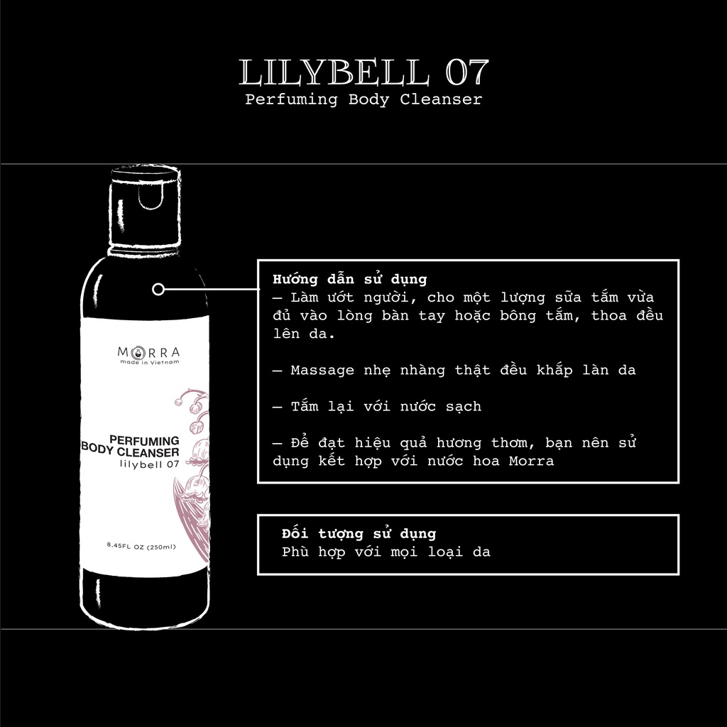 Sữa Tắm Morra hương nước hoa Lilybell 07 250ml