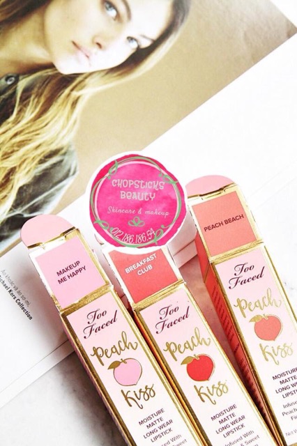 SON TOO FACED PEACH KISS PEACH BEACH.