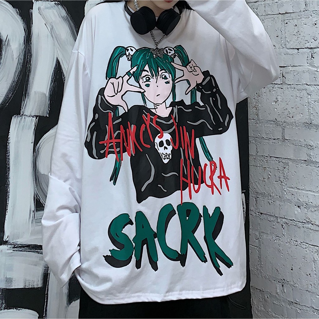 Áo thun tay dài form rộng NEKO.SG, Áo thun Streetwear SWT04