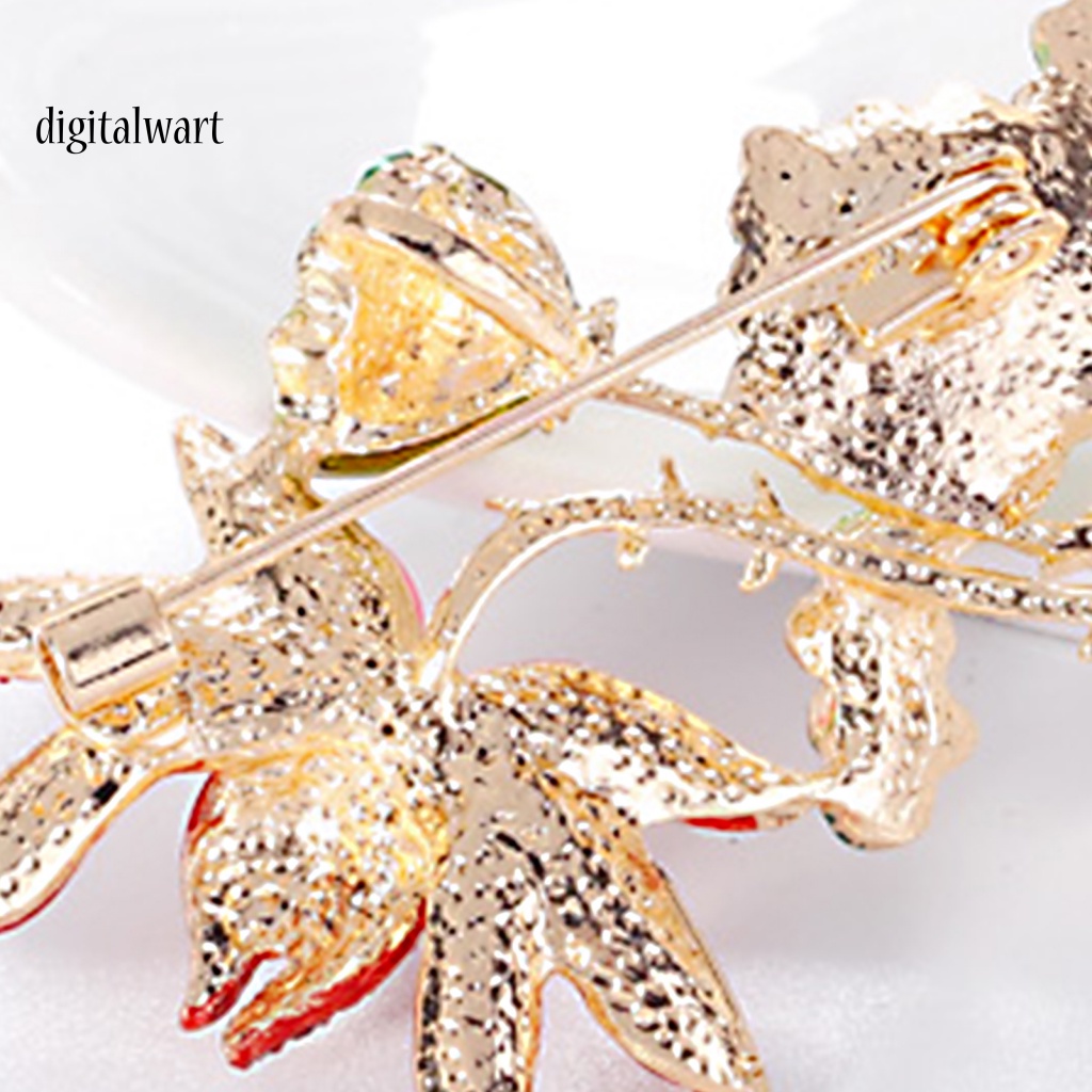 Kỹ Thuật Số| Trâm Cài Áo Hình Hoa Đính Đá Sáng Tạo