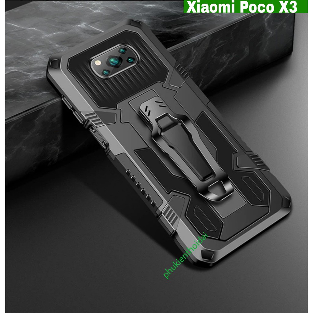 Ốp lưng Xiaomi Poco X3 / Poco X3 Pro chống sốc kiểu dáng siêu anh hùng cao cấp