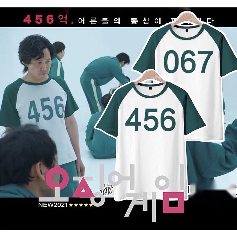 Squid game áo thun số mặc bên trong,mẫu squid game trò chơi con mực DT036 | BigBuy360 - bigbuy360.vn