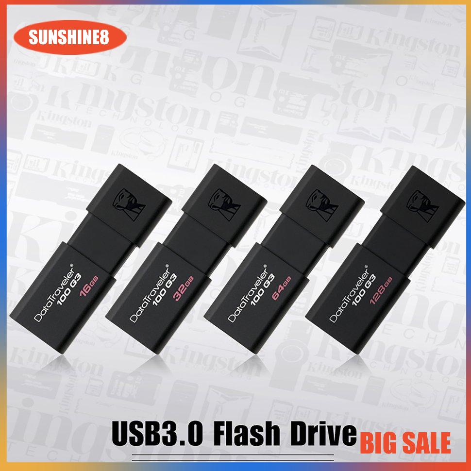 【SUN】Flash Drive 16G Memory Stick Black High Speed Metal PC Laptop Stylish U Disk
