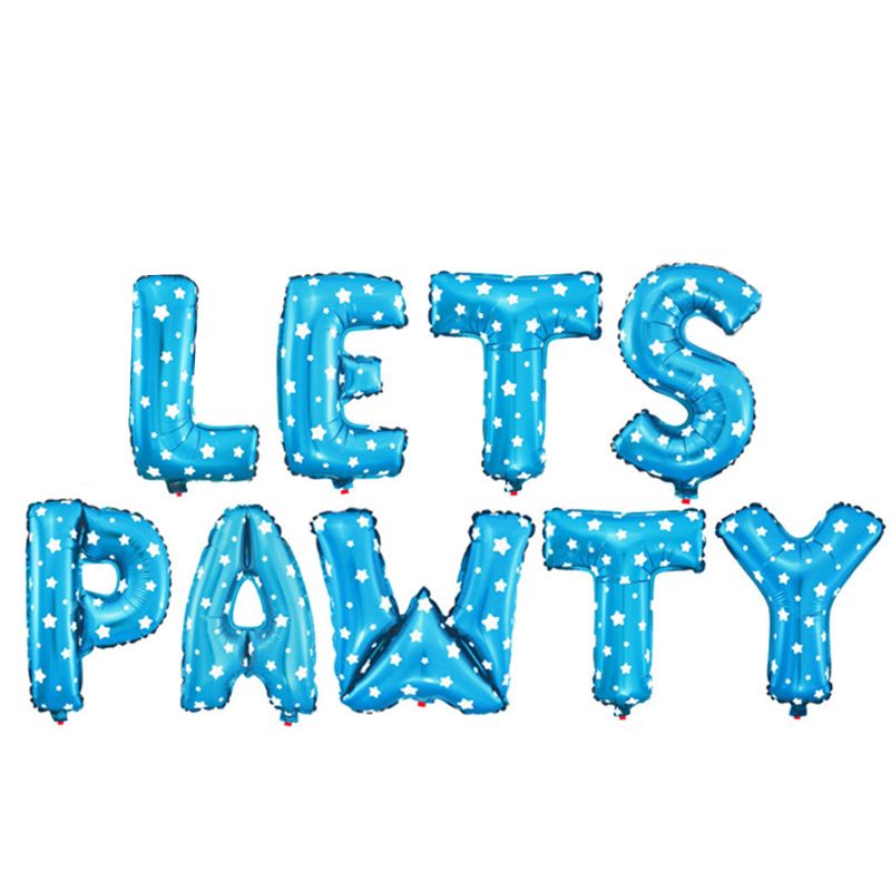 Set Bong Bóng Hình Dấu Chân Chó Mèo Trang Trí Tiệc Sinh Nhật Cho Bé