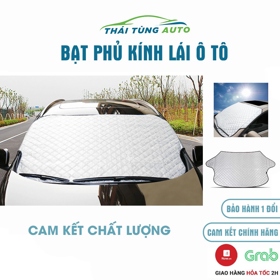 Bạt phủ kính lái ô tô, bạt che nắng ô tô 4 5 7 chỗ tráng bạc cách nhiệt 4 lớp tránh tia UV bảo vệ xe hơi