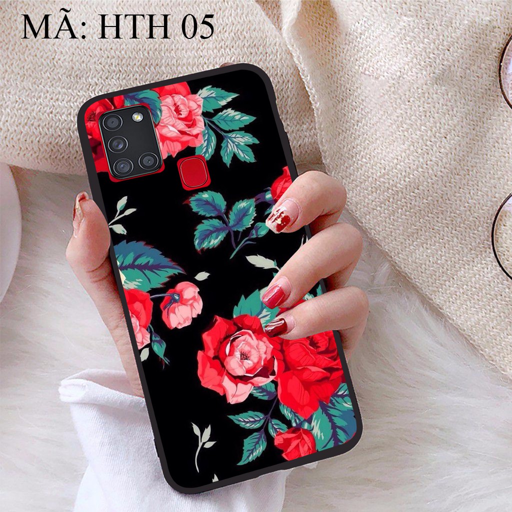 Ốp lưng Samsung Galaxy A21S viền dẻo TPU BST Hoạ Tiết Hoa