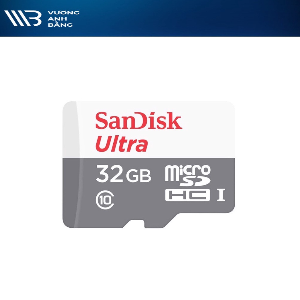 Thẻ nhớ microSD Sandisk 32GB 64GB 128GB upto 100MB/s
