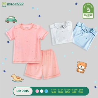 Bộ quần áo cộc tay cài vai Bamboo sao "free"
