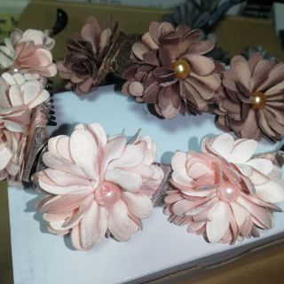 [Xả hàng] Kẹp chéo bông 2 mặt.kẹp lớn Handmade [ẢNH THẬT]