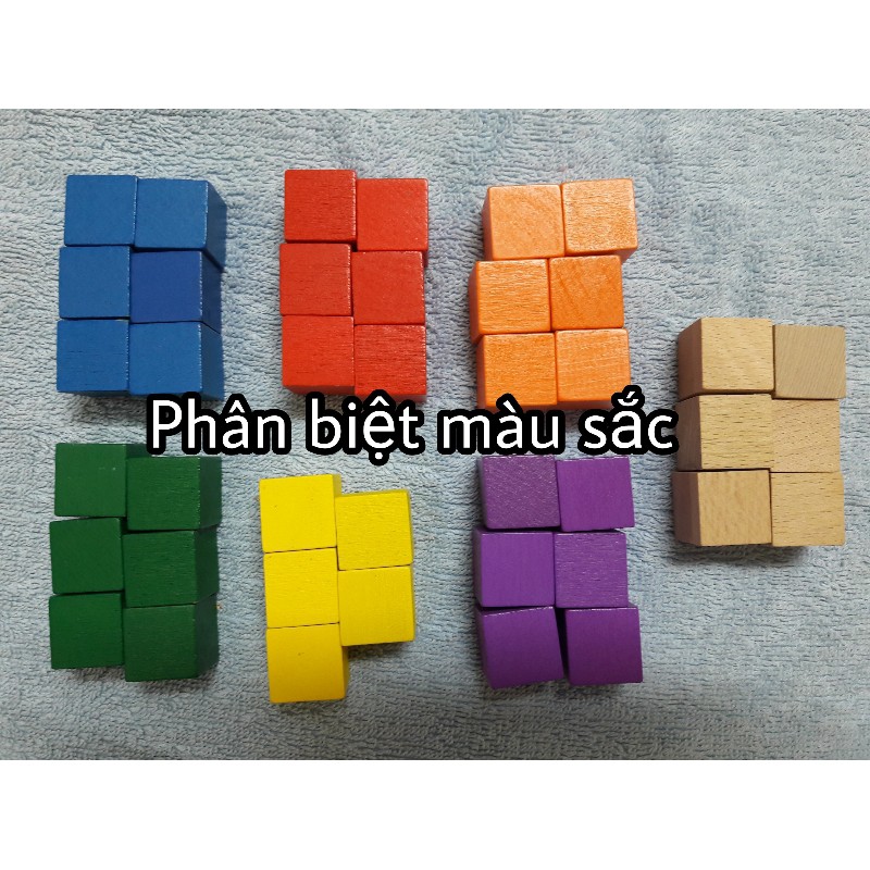 100 Khối gỗ lập phương 2.5cm - cube 2.5cm
