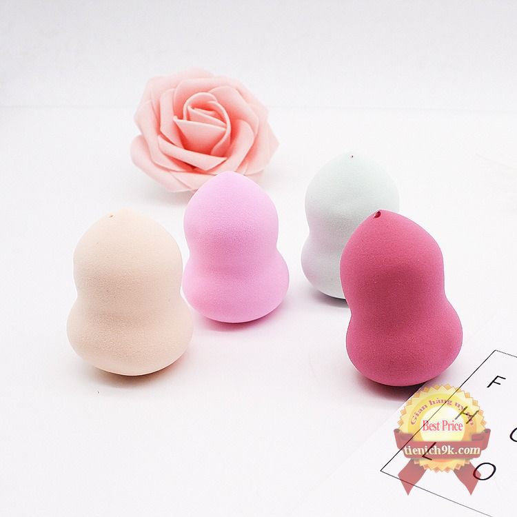 Bông tán hình hồ lô giọt nước Cao Su thiên nhiên dụng cụ đánh phấn phủ tán kem nền | BigBuy360 - bigbuy360.vn
