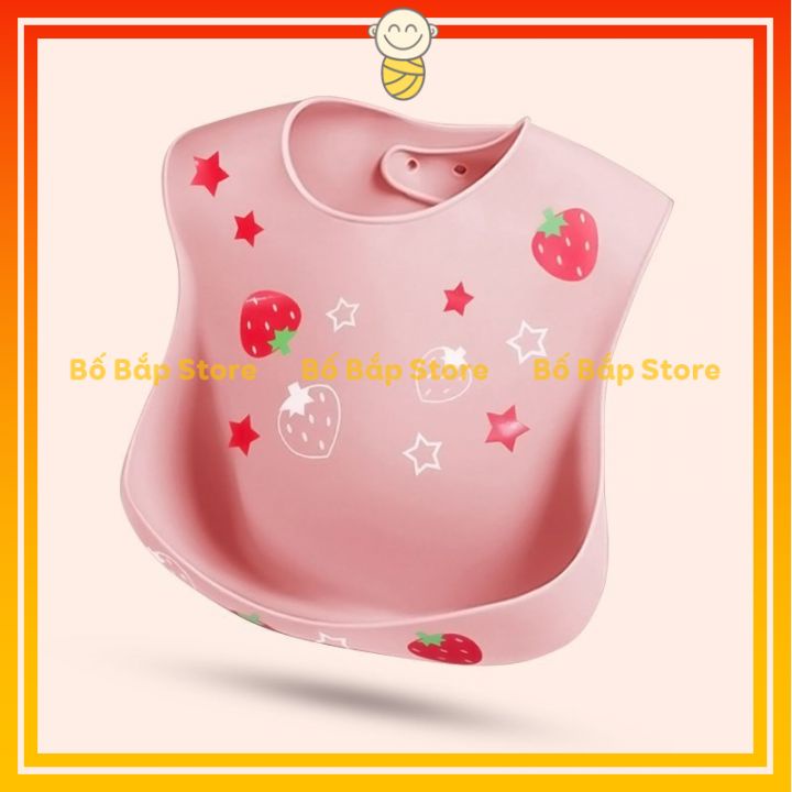 Yếm Ăn Dặm Silicon ⚡3D CHỐNG CỤP⚡ Hình Thú Đáng Yêu Chống Thấm Cao Cấp