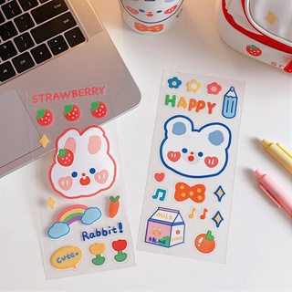 Sticker nhãn dán tủ mini, điện thoại, bình nước, labtop trong suốt