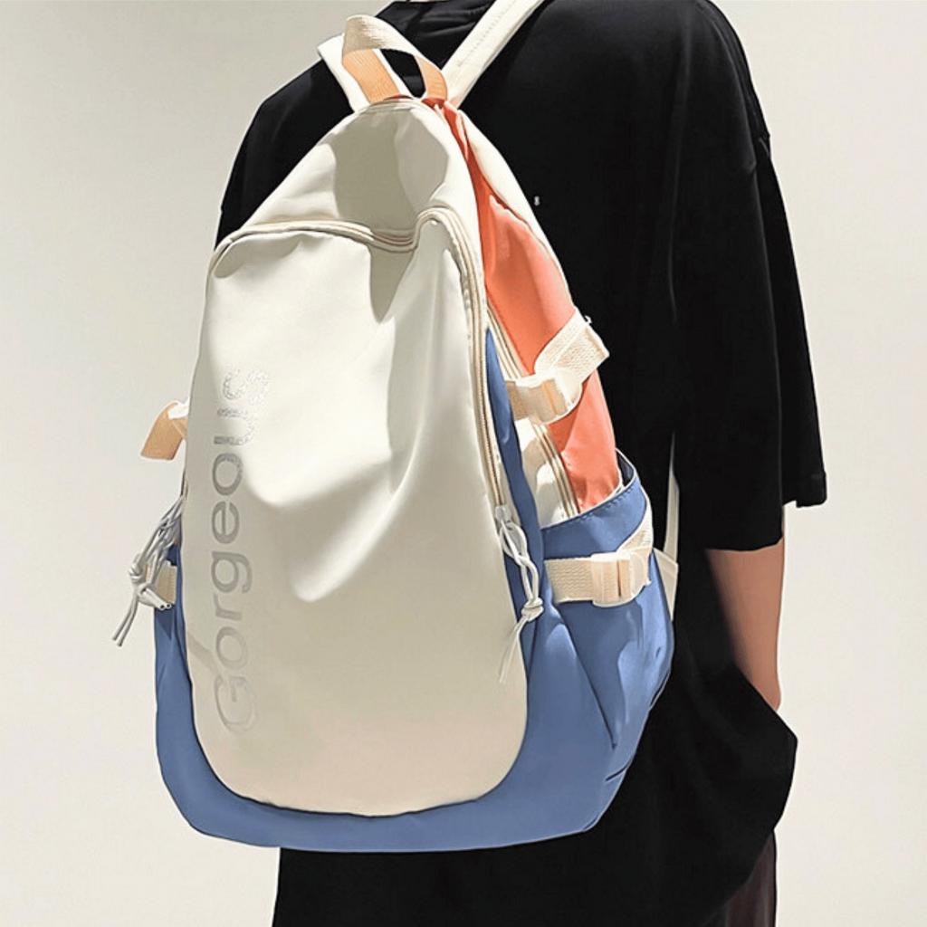 Balo nữ nam balo đi học nhiều ngăn, đẹp đi chơi đựng laptop phong cách ulzzang unisex LADONA BL6