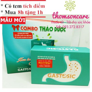 Gastosic - Liệu trình 4 hộp giảm đau dạ dày - Combo 4 hộp - Mua 8 tặng 1 bằng tem tích điểm