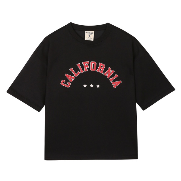 Áo thun WHOAU chữ CALIFORNIA Spirit WHMWB2531F thời trang
