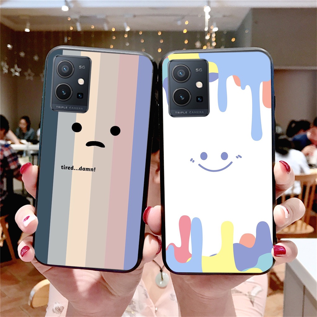Ốp Lưng Vivo Y55 5G -  Vivo Y55 2022 SMILE mặt cười siêu đẹp