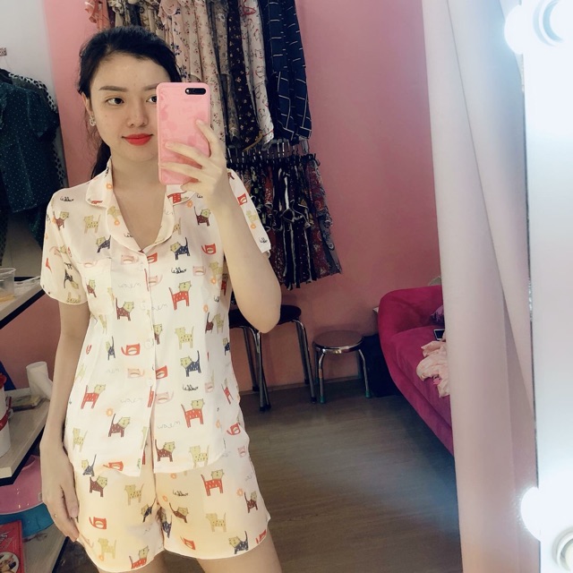 Bộ ngủ lụa Hàn