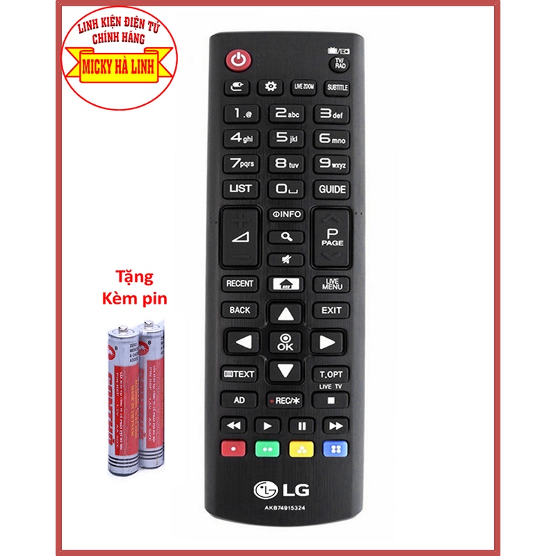 Điều khiển Remote Tivi LG LCD, sử dụng cho tivi LG LCD, LED, SMART TV từ 29 inch đến 40 inch