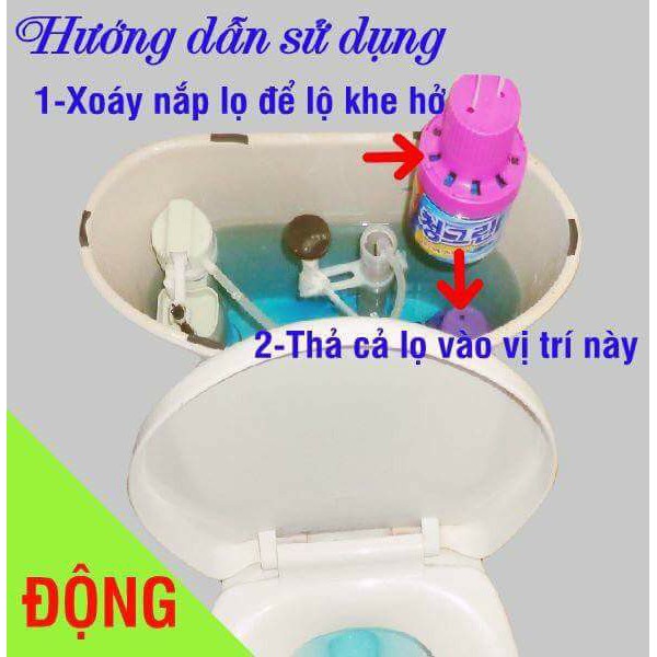 Lọ tẩy bồn cầu tự động Hàn Quốc