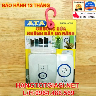 Chuông cửa không dây cao cấp ATA AT-916 chống nước khoảng cách xa dùng điện