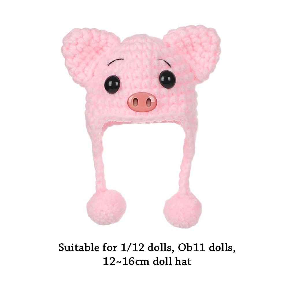 Nón Len Họa Tiết Hoạt Hình 12~16cm Cho Búp Bê