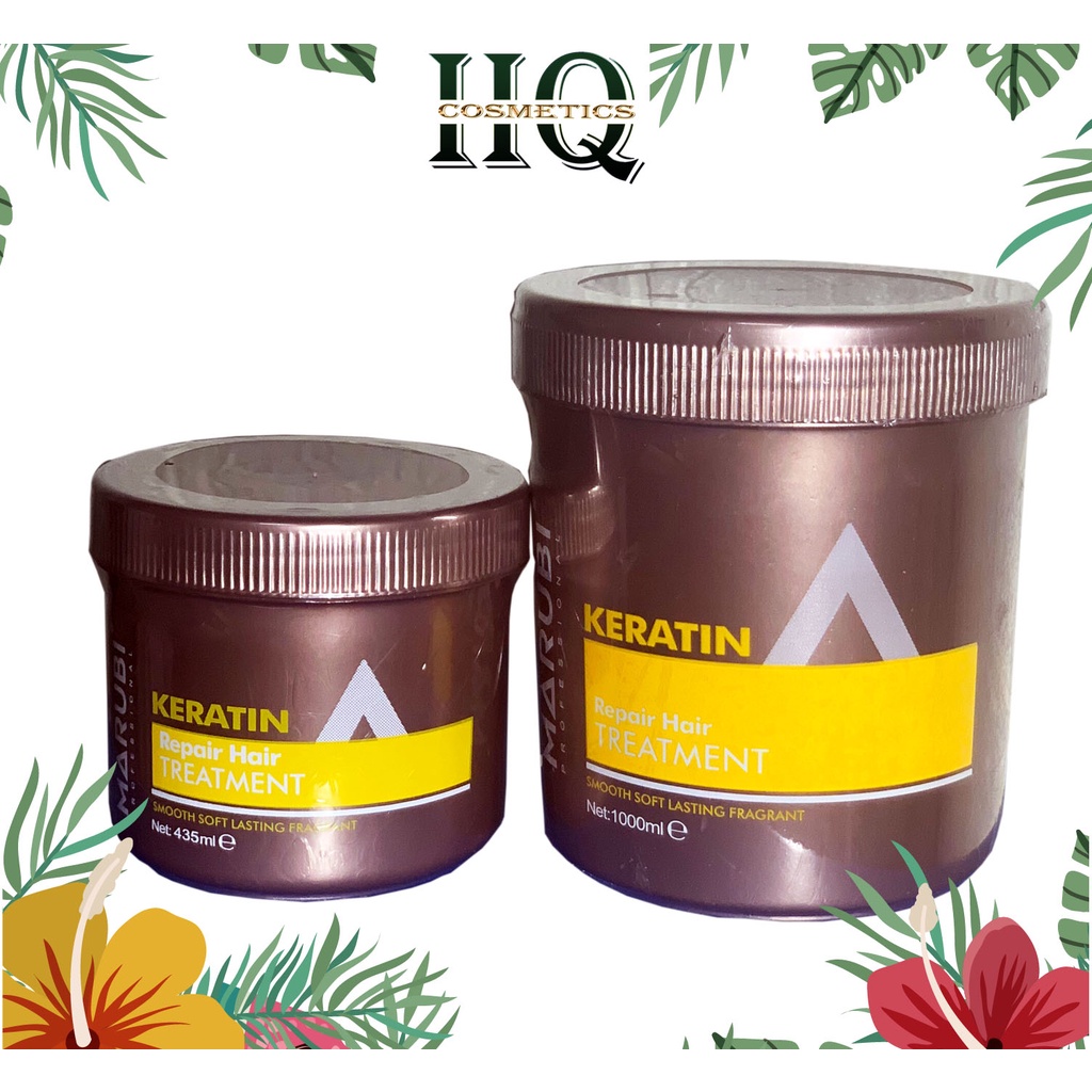 Kem Hấp Ủ Tóc Keratin Marubi Treatment Phục Hồi Mềm Mượt 435ml và 1000ml