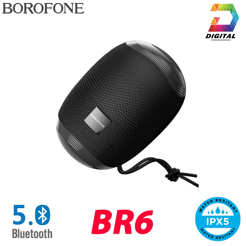 Loa Bluetooth Mini Borofone BR6 Chính Hãng Chống Nước, Có Dây Đeo