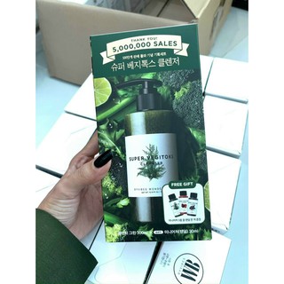 Sữa Rửa Mặt Thải Độc Rau Củ Sủi Bọt Super Vegitoks Cleanser 300ml Mẫu Mới