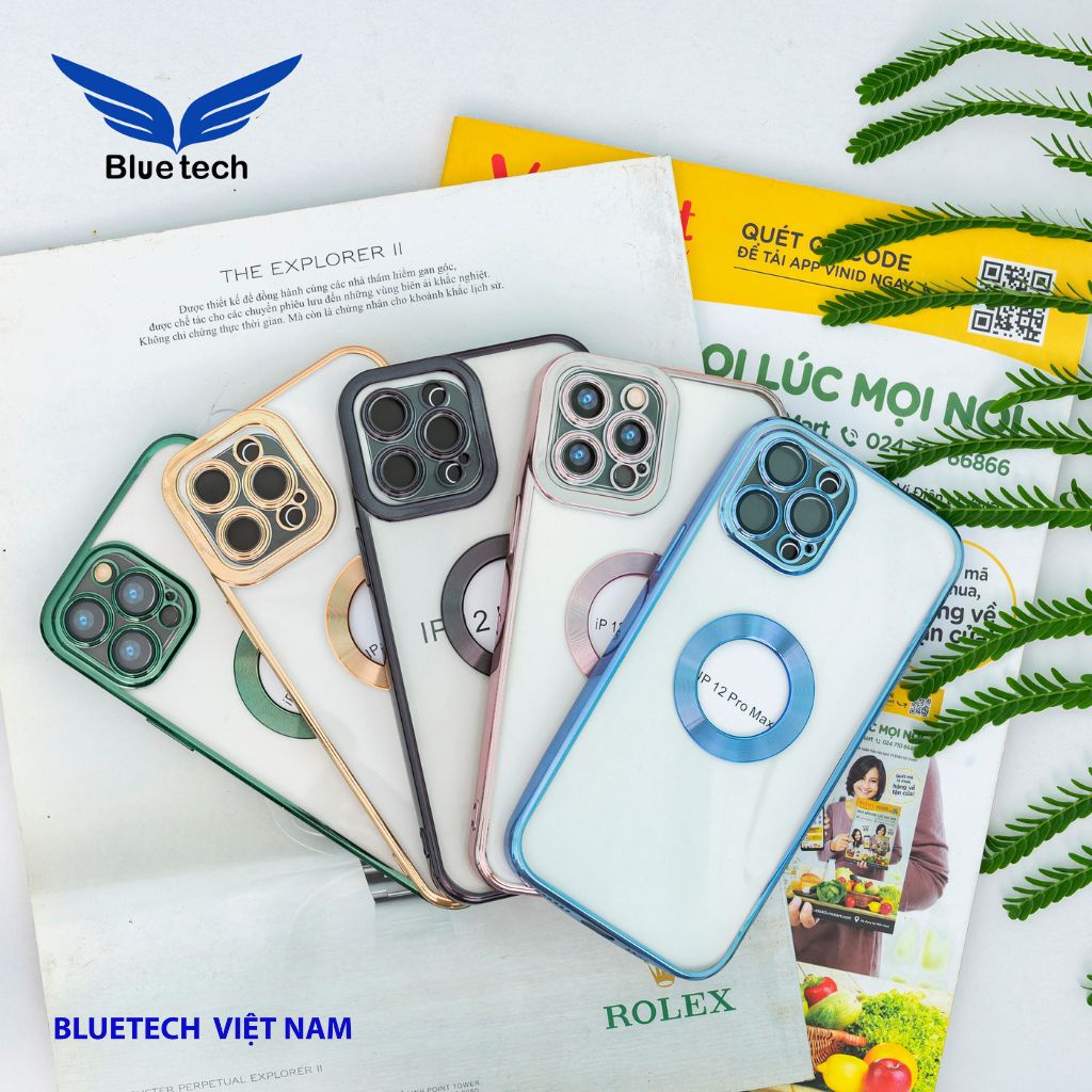Ốp lưng iphone mạ Điện 6D chống rơi, sang trọng cho Iphone 11/11pro/11promax/12/12pro/12promax/13/14/14ProMax - Bluetech