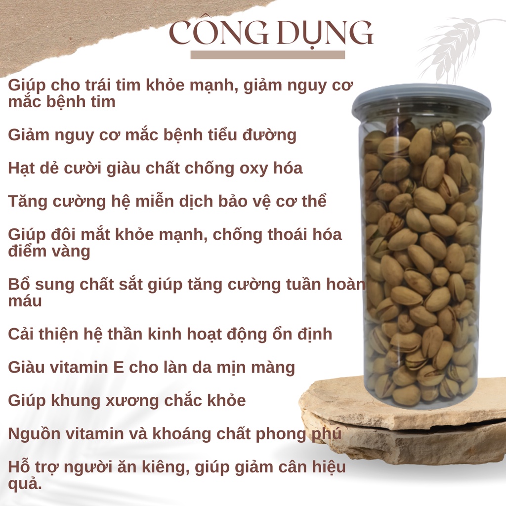 500g Hạt dẻ cười mỹ không tẩy trắng