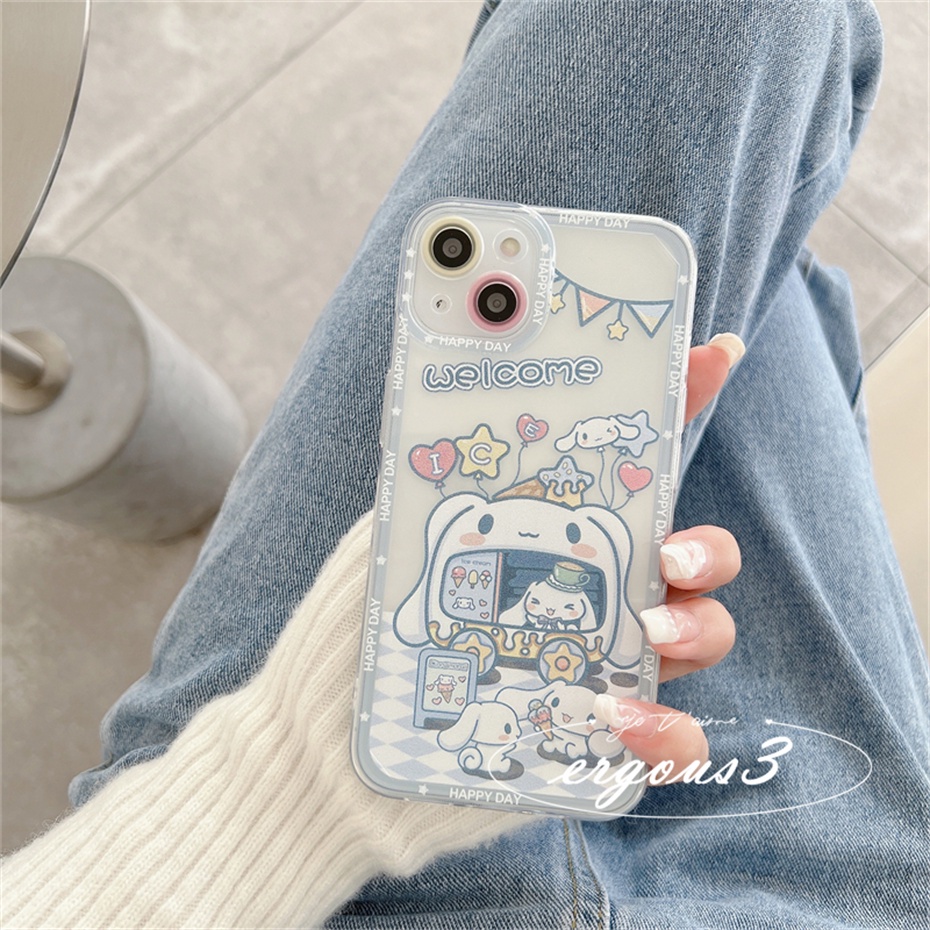 Ốp điện thoại hình Cinnamoroll dễ thương thích hợp Cho iPhone 14 13 12 11 Pro Max Se 2020 Xr X 7 8 Plus