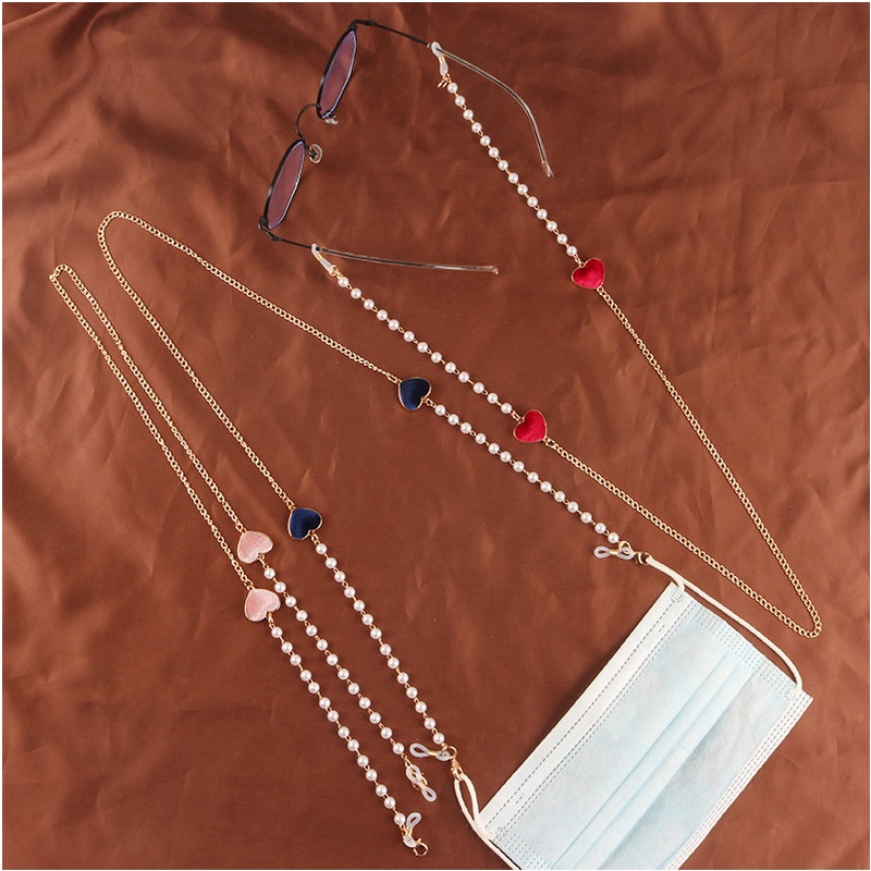 Dây Đeo Giữ Mắt Kính Chống Thất Lạc Đính Ngọc Trai Giả Thời Trang