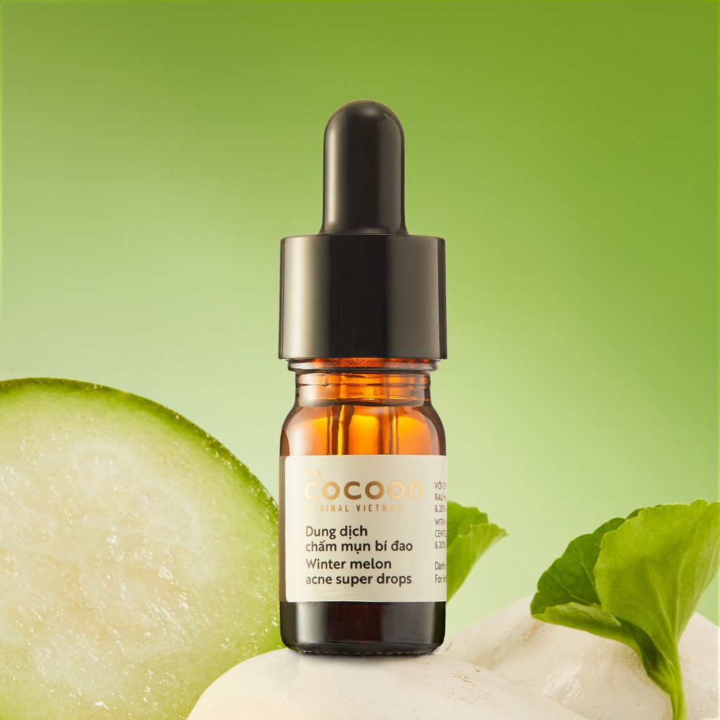 Dung dịch chấm mụn bí đao Cocoon giảm mụn & ngăn ngừa mụn 5ml Winter Melon Acne Super Drops