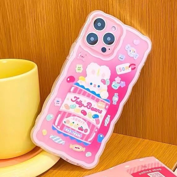 Ốp Điện Thoại Hình Thỏ Dễ Thương Cho IPhone 13 Pro Max 12/ 11/ XS/ XR/ X/ 8/ 7/ 6/ 6s/ Plus SE2020