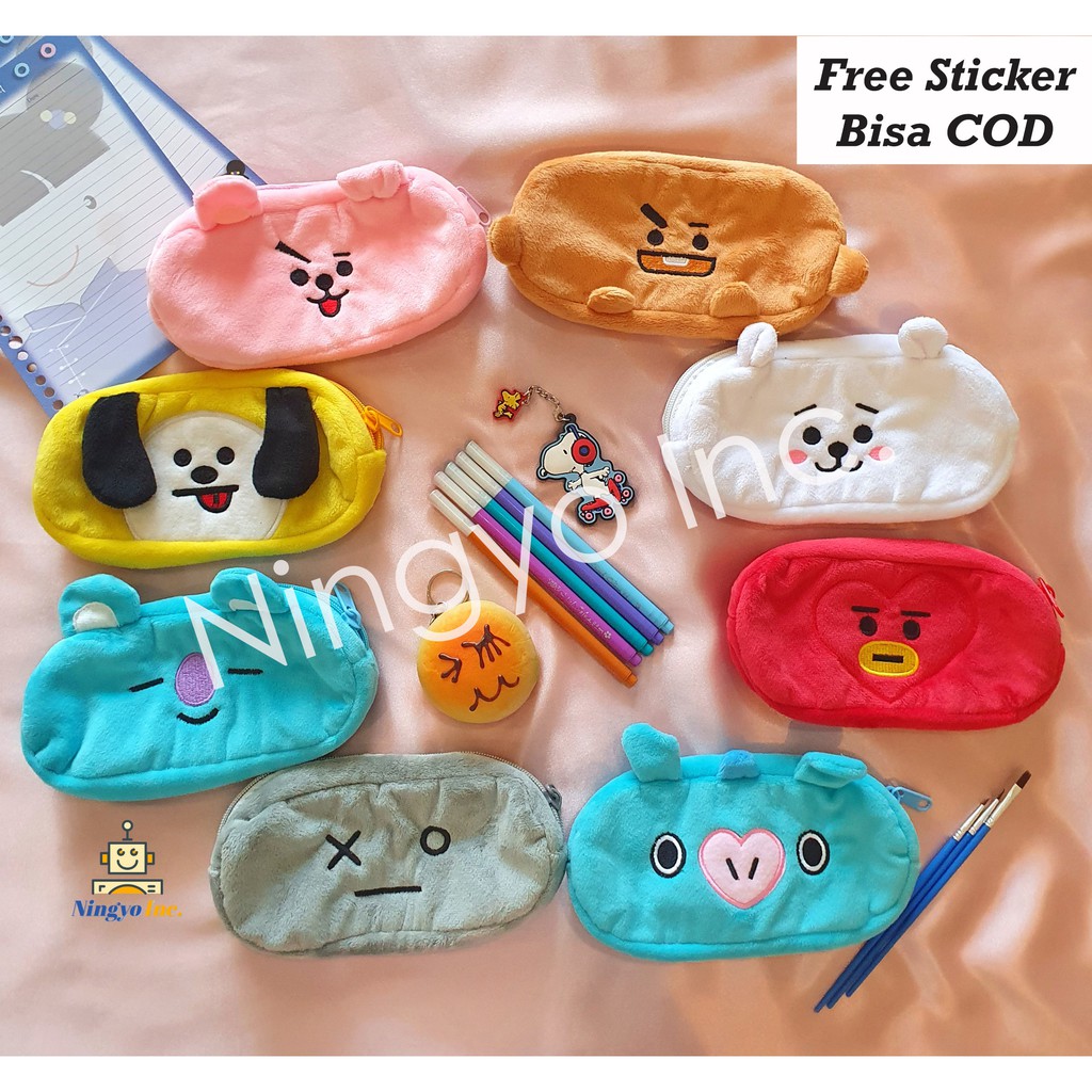 Bóp Viết Vải Hình Bt21 Bts Ốp