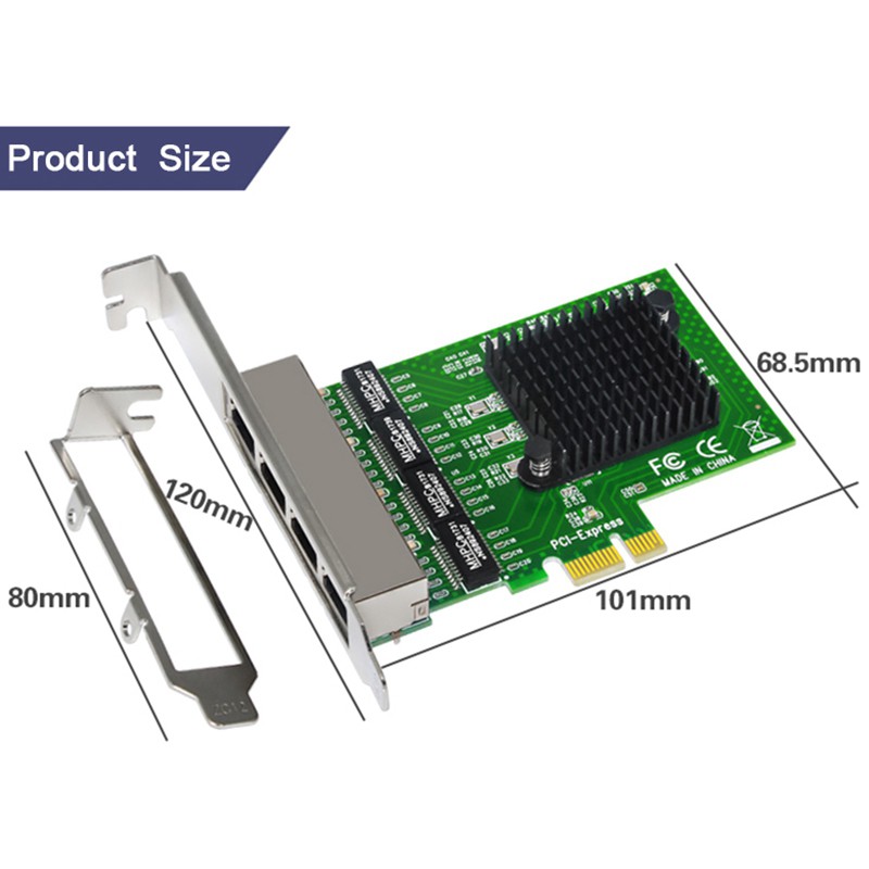 Card kết nối mạng LAN Internet Gigabit 4 cổng 10/100/1000M PCI-E PCI | BigBuy360 - bigbuy360.vn