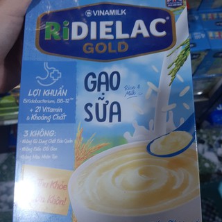 Bột Ăn Dặm RiDielac Gold Gạo Sữa - Hộp Giấy 200g