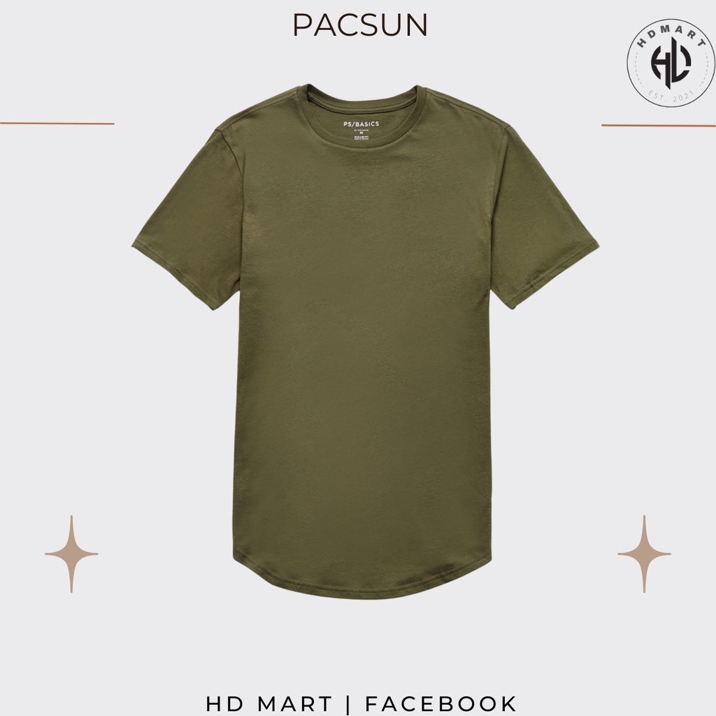 Áo Thun Unisex Pacsun Basic Tee Vạt Bầu HD Mart