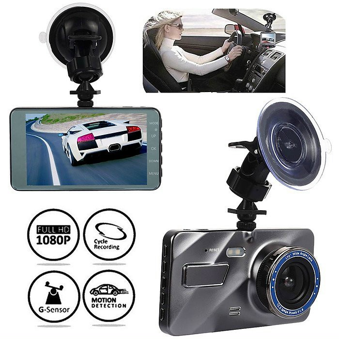 Camera hành trình cho xe ô  tô, hình ảnh HD 1080p, có camera lùi | BigBuy360 - bigbuy360.vn