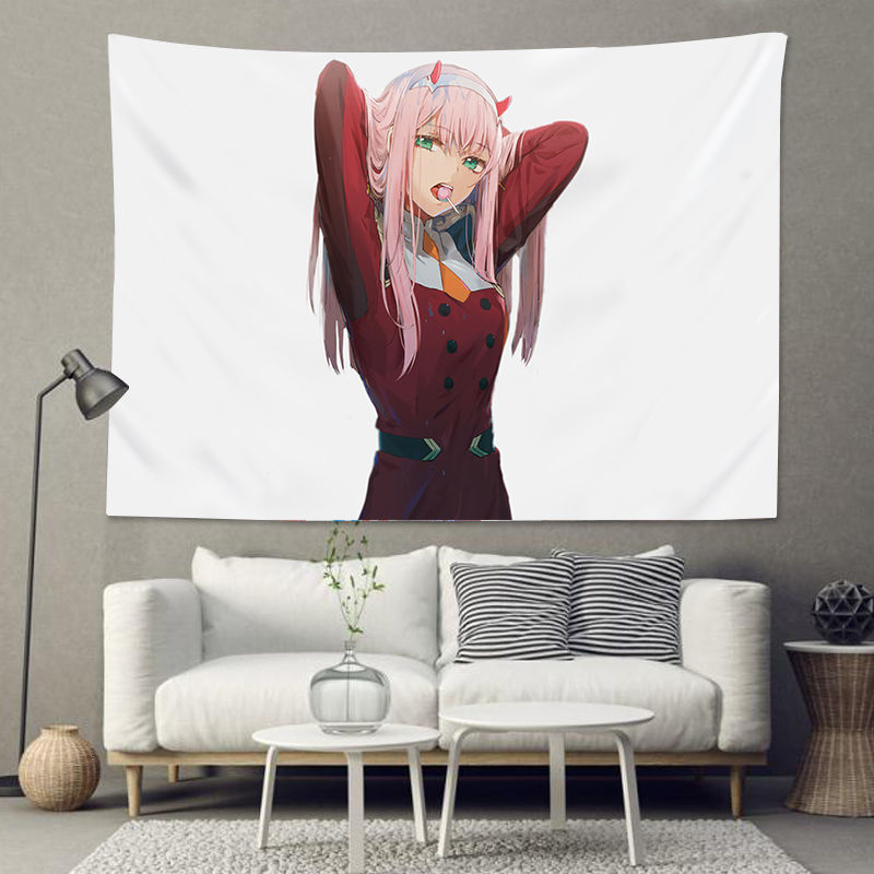 DARLING in the FRANXXNational Team Anime Background Fabric Dormitory Room Bedroom Dress up Hanging Cloth