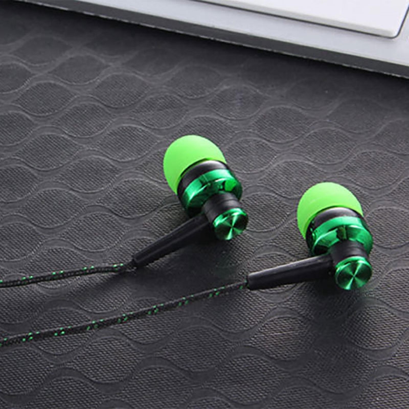 Tai nghe nhét trong stereo dây bện với giắc 3.5mm dành cho điện thoại thông minh | BigBuy360 - bigbuy360.vn