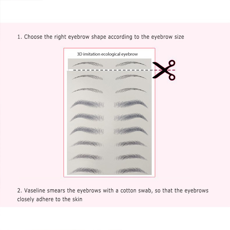 Miếng dán lông mày 4D bán vĩnh viễn chống thấm nước bền với nhiều kiểu dáng | BigBuy360 - bigbuy360.vn