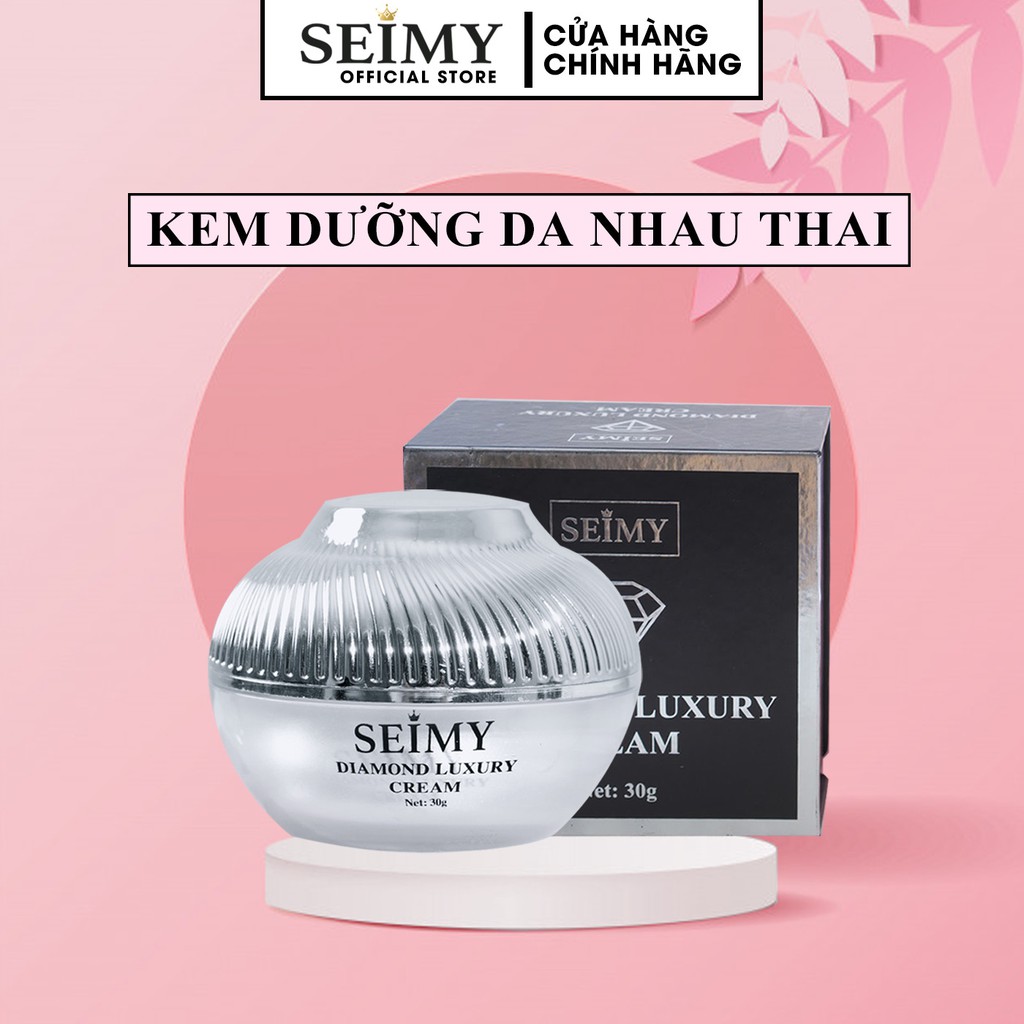Kem dưỡng da mặt nhau thai Seimy - Diamond Luxury dưỡng trắng , cấp ẩm, mờ nám, giảm mụn