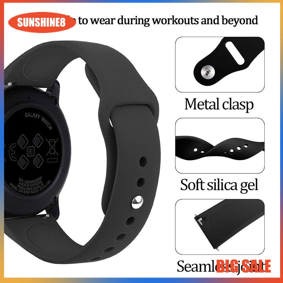 【SUN】31mm Solid Color Strap Reverse Buckle Silicone Replacement Strap Fashion