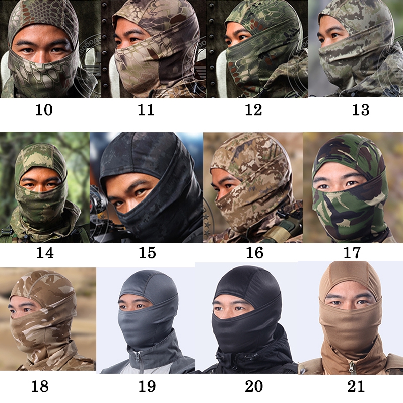 Mũ trùm đầu kèm mặt nạ giữ ấm phong cách lính cho nam | BigBuy360 - bigbuy360.vn