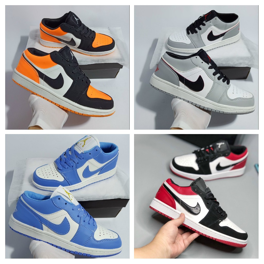 Giày Thể Thao Nam Nữ Jordan Low Jd 1 Thấp Cổ , 4 Màu Full Size Nam Nữ [ Full Bill Box ]