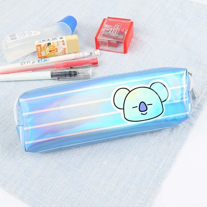 Bóp Viết Màu Laser Hình Bt21 Dễ Thương