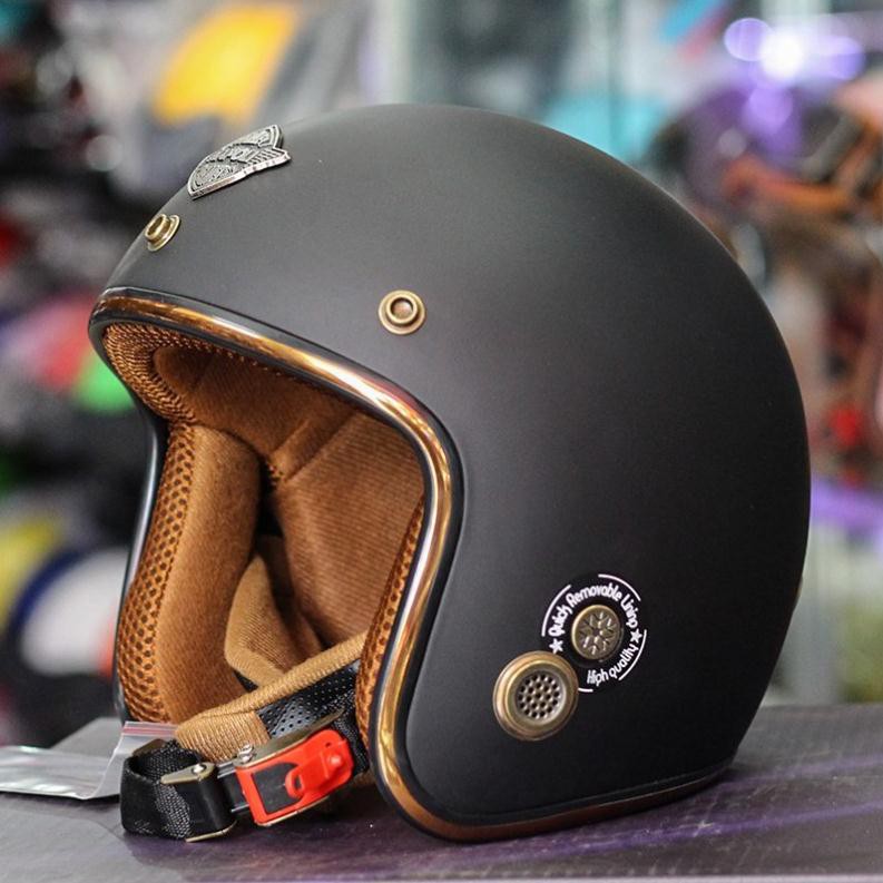 Nón bảo hiểm Napoli 3/4 màu nhám chính hãng chất lượng